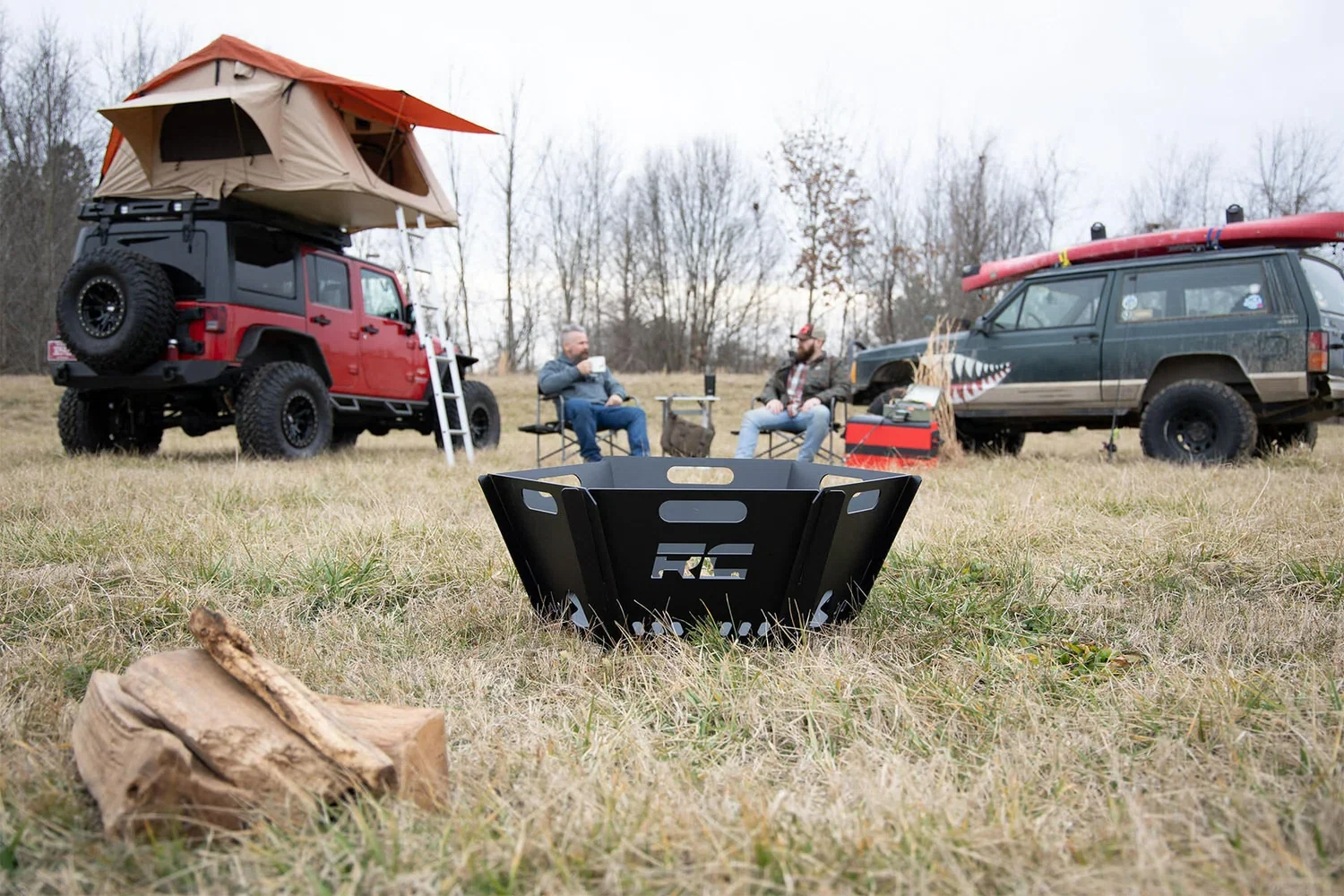Overland Collapsible Fire Pit w_Carry Bag 117513A